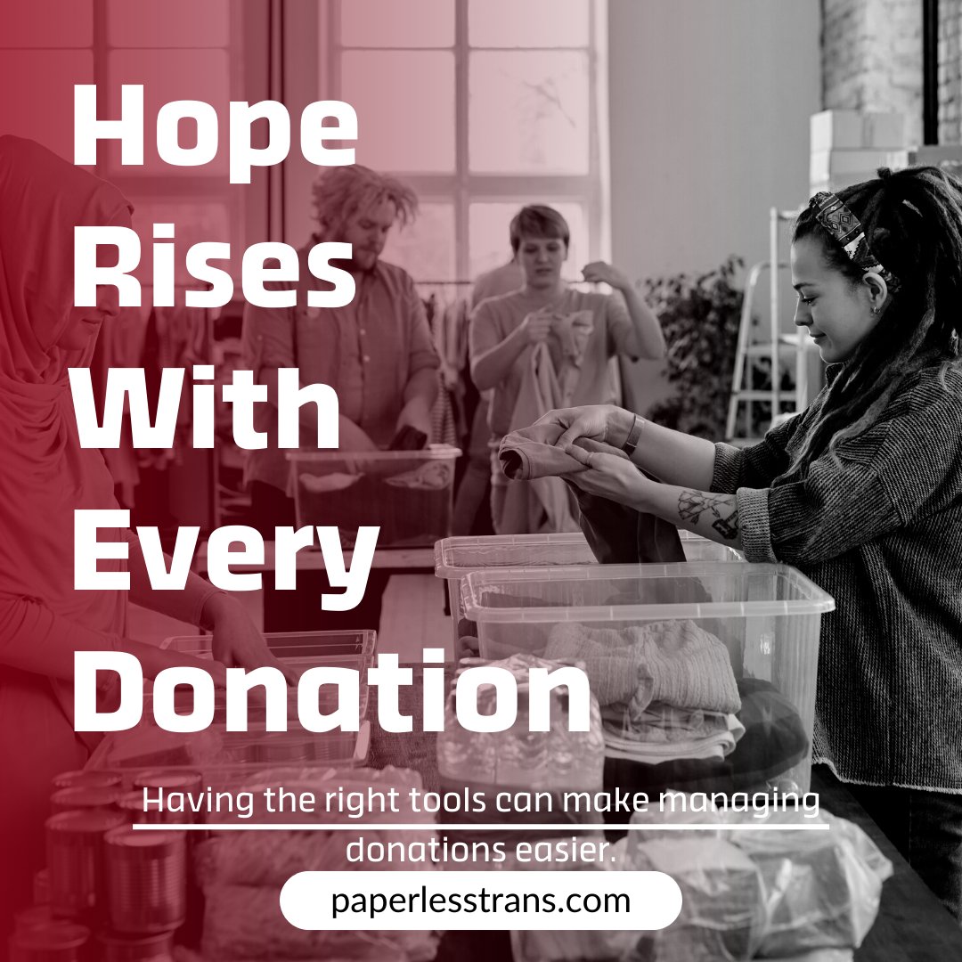 paperlesstrans's tweet photo. Fulfilling your organization's mission requires a way to accept donations on an ongoing basis, rather than purely at events or during short-term campaigns alone. Our software gives you the tools you need to manage and accept donors at all points.
https://t.co/V7ZKLXXWpd https://t.co/IF9DrBTuue