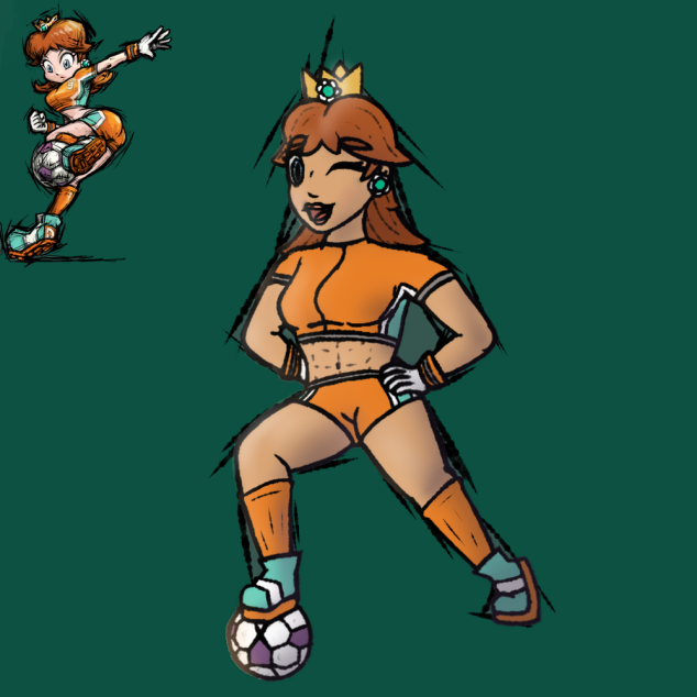 AndrewBraindead's tweet photo. I suppose now is a good a time as any with all the mario hype goin around cause of the direct, drew this up a few days ago and kept forgetting to post it LKHCSBKM

Striker Daisy <333

[<3 #Mario  #Daisy #PrincessDaisy #SuperMario #mariosweep #NintendoDirect <3] https://t.co/vVO9POMxtA