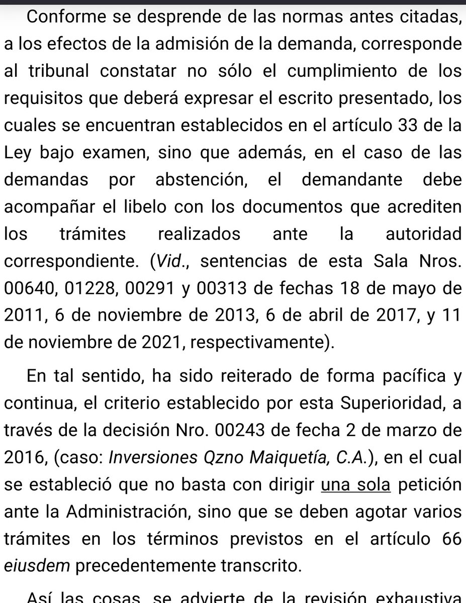 WilsonGomezGB's tweet photo. Sentencia N° 00146 del 21/03/2023 Sala Político-Administrativa @TSJ_Venezuela Demanda por abstención. No se acompañó alguna otra prueba que acredite la realización de más de una gestión ante la Administración para obtener respuesta. Inadmisibilidad. 🧐🤔 https://t.co/xMl6YbMFGl https://t.co/XTlsz6NCei