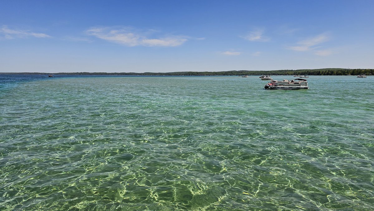 Torch Lake, Michigan pic is appropriate for today, Happy #FirstDayOfSummer 🌞