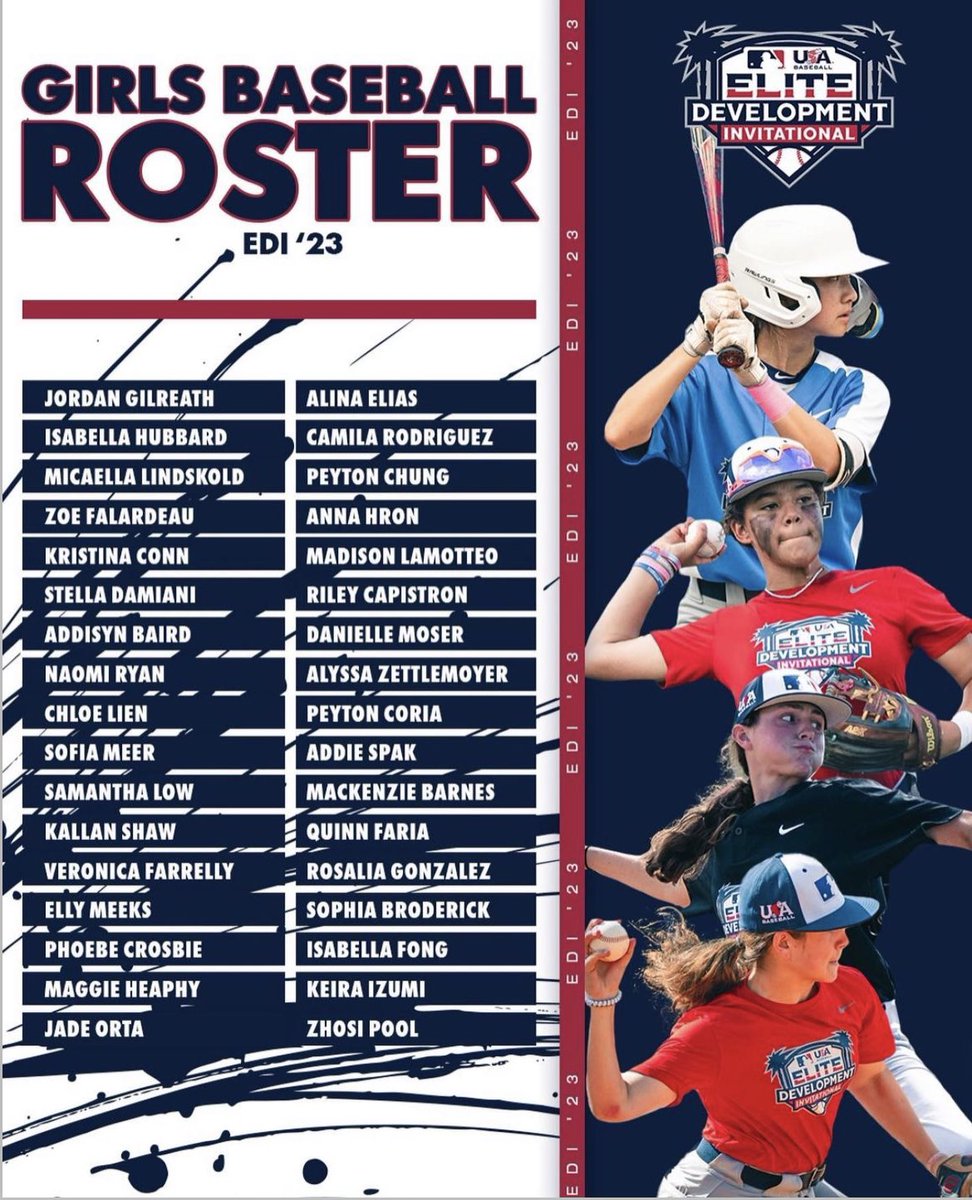 AddieSpak's tweet photo. Honored and excited to attend EDI with these incredible coaches and talented girls! @MLBDevelops https://t.co/lOBGDhpQWS