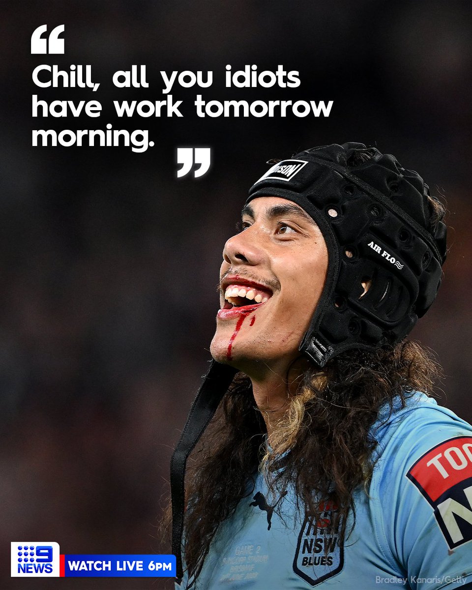 Jarome Luai has set social media alight with a 4am Instagram post after the Blues slumped to a 32-6 loss at Suncorp Stadium last night. 🏉👀 #Origin #9News

STORY: nine.social/eUX