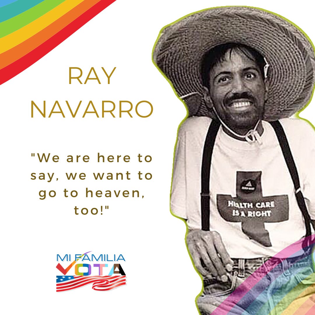 MiFamiliaVota's tweet photo. 🏳️‍🌈 #RayNavarro's documented video work helped center the need for activism in the fight against HIV &amp; AIDS in Latinx communities. Ray passed away in 1990 when he was 26 from AIDS-related complications, but his legacy of activism and performance lives on. 🌈 https://t.co/I0RB6Y8b2a