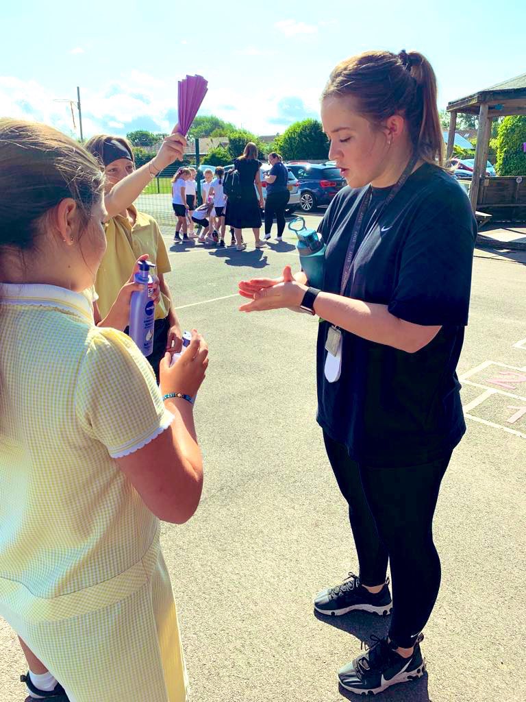 A huge thank you to the incredibly kind @Year6TSP and Mr King for treating the staff across the school all day! We are so grateful! Breakfast, refreshments, cool drinks and even spa treatments on offer really made us feel appreciated on National #ThankATeacherDay23 💙