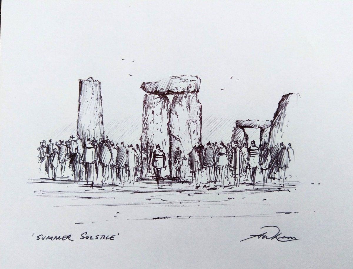 ' Summer Solstice ', Stonehenge, England.
Andrew Lucas
Pen Sketch, 15 x 17 cm, I hope you enjoy.

#Solstice2023 #SummerSolstice2023 #Stonehenge #sketch #drawing #Wiltshour #salisburyhour #Wiltshire #LondonIsLovinIt