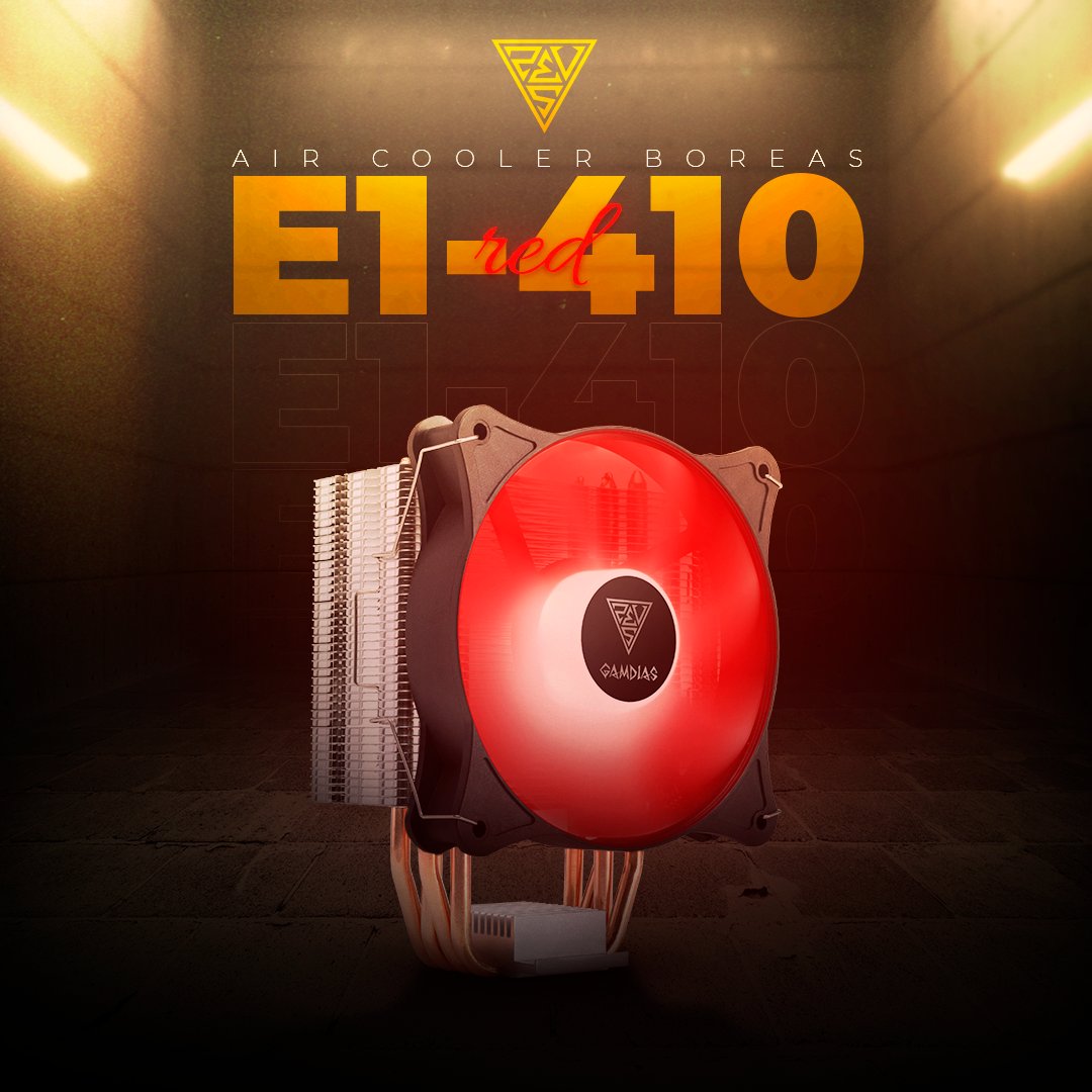 Eleve o resfriamento do seu PC com o poderoso Cooler Gamdias Boreas E1-410 Vermelho! ❄ 

Com 4 heatpipes de contato direto, base de alumínio reforçada e fan de 120mm com iluminação vermelha, sua CPU terá temperaturas ideais para máximo desempenho. 💻✨