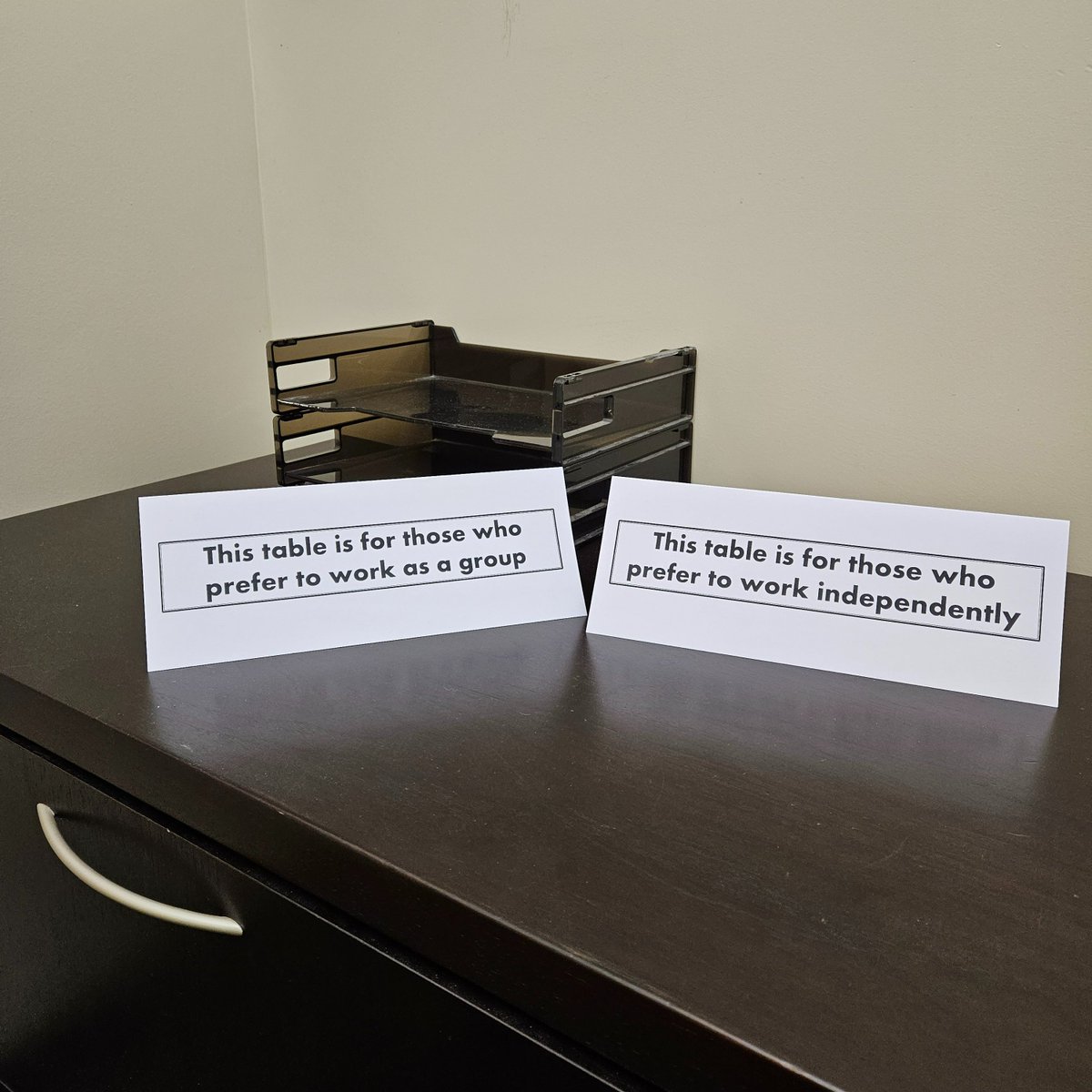 Conference tip: Signs like these go a long way to make everyone feel welcome at sessions that include a collaborative element.  #Inclusion #DEIA