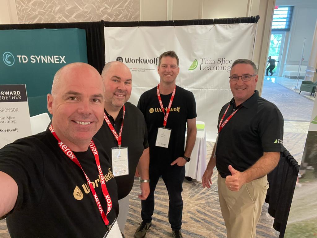workwolf_'s tweet image. We are excited to participate in the @Xerox Partner Summit 2023 in Miami, along with our friends from Thin Slice Learning, Steven Connor and Sean Allen. Stop by our booth to learn how to &quot;clone&quot; your top-performing employees with Workwolf.

#xeroxchannelpartners #wemakeworkwork