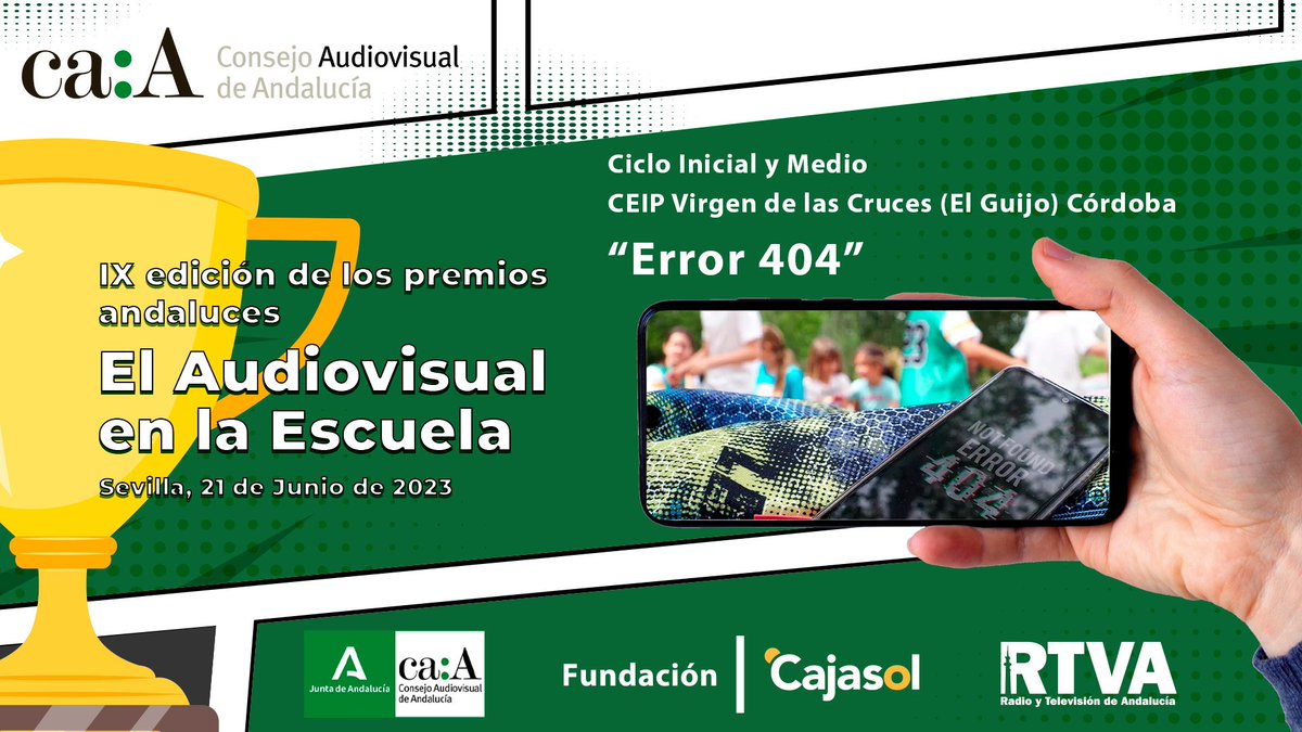 🏆 "Error 404" del CEIP Virgen de las Cruces (<a href="/CeipElGuijo/">CEIP Virgen de las Cruces - El Guijo, Córdoba</a>)

➡️ youtu.be/KFMIBqGlGbU