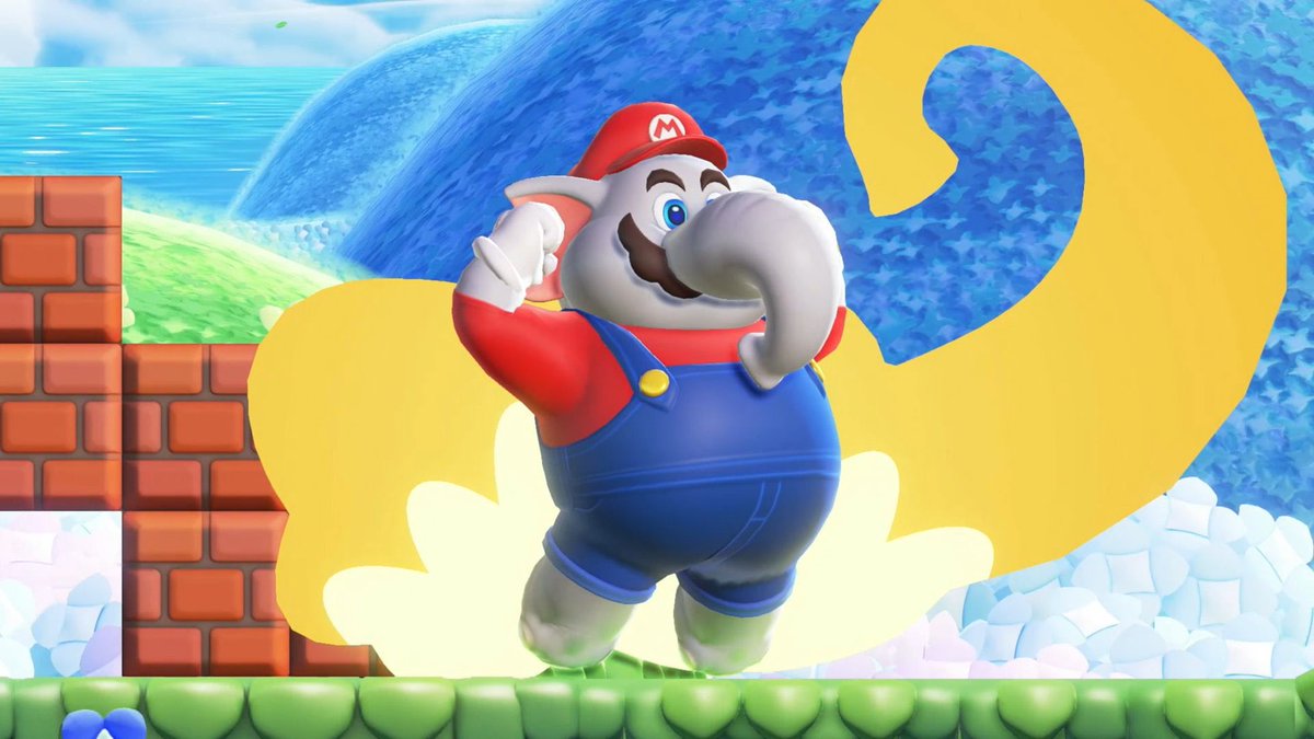 TomisMarioFan11's tweet photo. Elephant Thomas and Elephant Mario exist in the same timeline. Society has peaked. https://t.co/wS3dLuGmTl