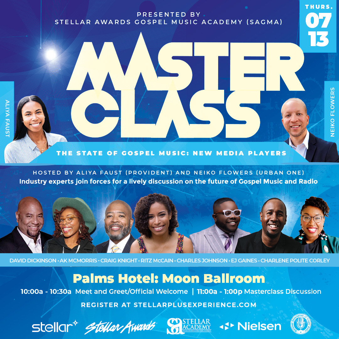 TheStellars's tweet photo. We are delighted to host the “State of Gospel Music” Masterclass for our SAGMA members. Learn from Gospel Industry experts @ejgaines, @st_lantavegas, & more! See link in bio to claim your spot! #stellarplusexperience #thestellars #SAGMA #stellarweekend #lasvegas #gospelmusic https://t.co/Ix3goFH6AT