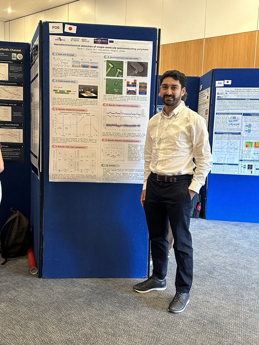 MohSaghafi's tweet photo. Fantastic Daniel presents a poster:
Nanoelectrochemicaldetection of single-molecule semiconducting polymers
#FDIontronics
@SENTINEL_ITN https://t.co/bBL2El6fsQ