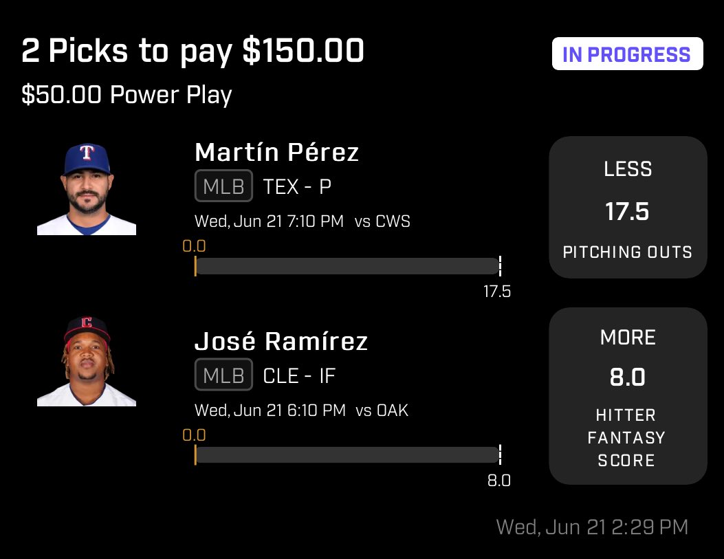 ⭐️FREEPLAY⭐️

Copy my PrizePicks entry using this link: 
app.prizepicks.com/board/projId=1…

#GamblingTwiiter #prizepicks