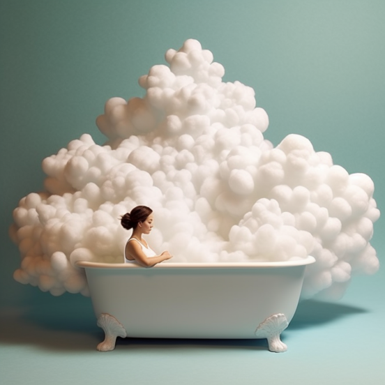 IrinaIrina1104's tweet photo. Dipping into a bubble foam bath, it's like hugging a cloud. Then it's off to bed, where dreams unfold in the land of nod.✨ #BubbleBathBliss #CloudHugs #SleepyTime #BubblesAndDreams #NighttimeNirvana #SoothingSuds #CozyComforts #DuvetDaydreams #SweetSlumber https://t.co/Y9mjVJJMQZ