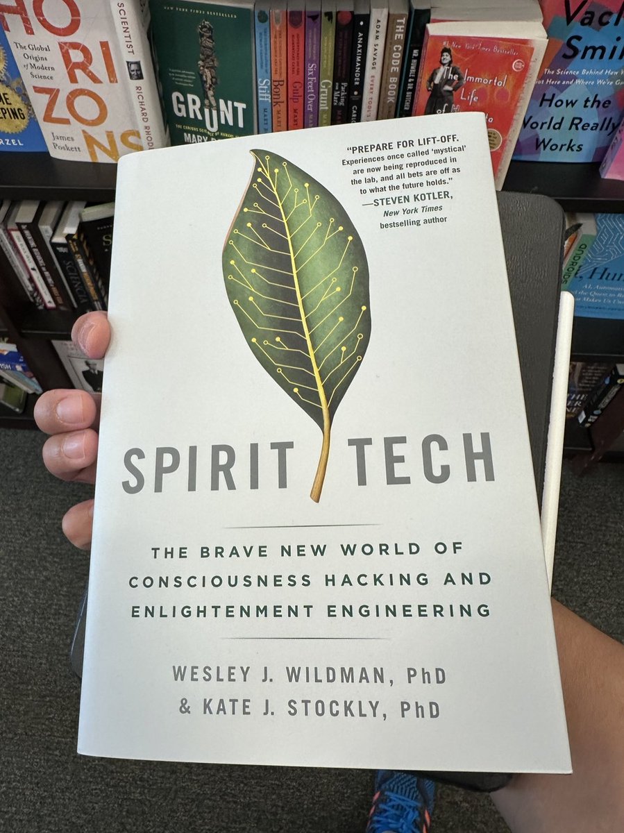 c4chaos's tweet image. saw this book while hanging out at one of the few remaining physical bookstores. interesting 🤔 #SpiritTech