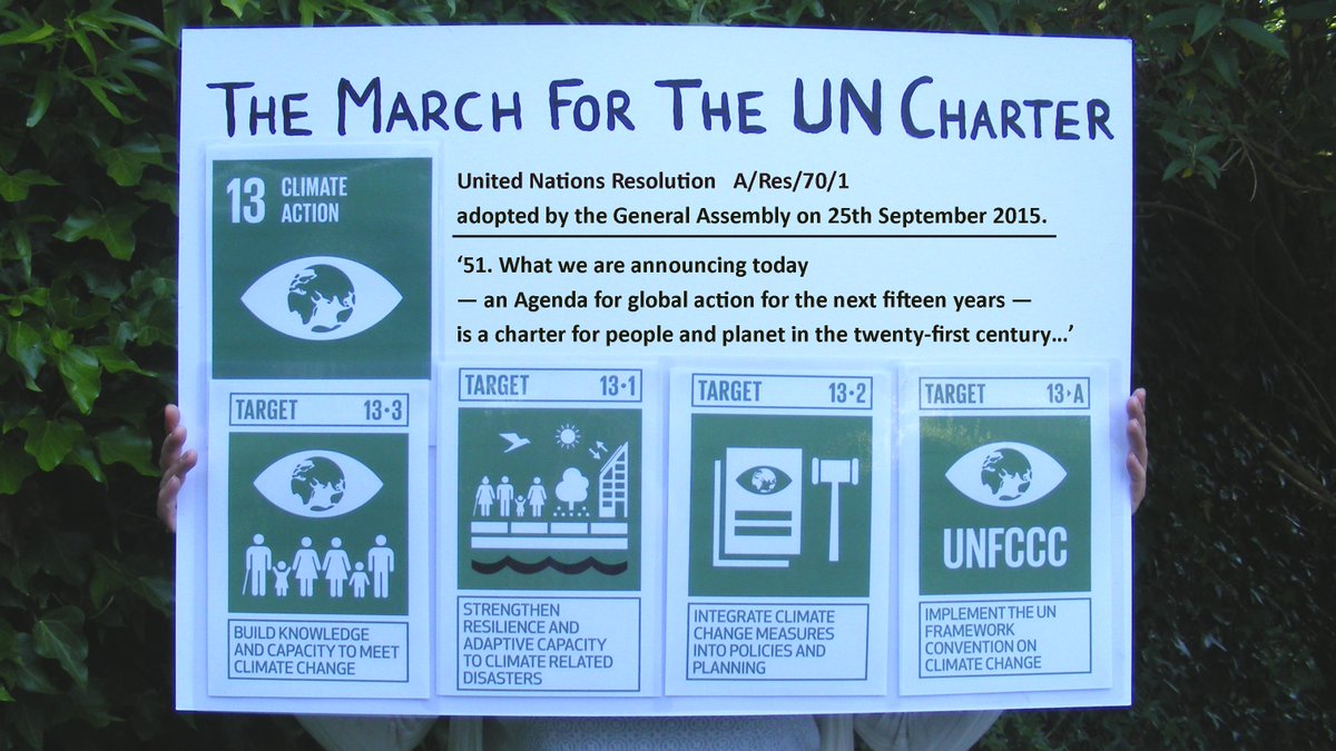 @MrMatthewTodd @VeganGayCatDad 2/2 Clement Attlee said of the UN Charter
'We must have an informed and insistent public opinion behind us'.
The 2015 UN Declaration includes this 'Call for Action' for all people.
I #MarchForTheUNcharter because...
Climate Action is #SDG13
Peace is #SDG16 x.com/thecarthorse1/…