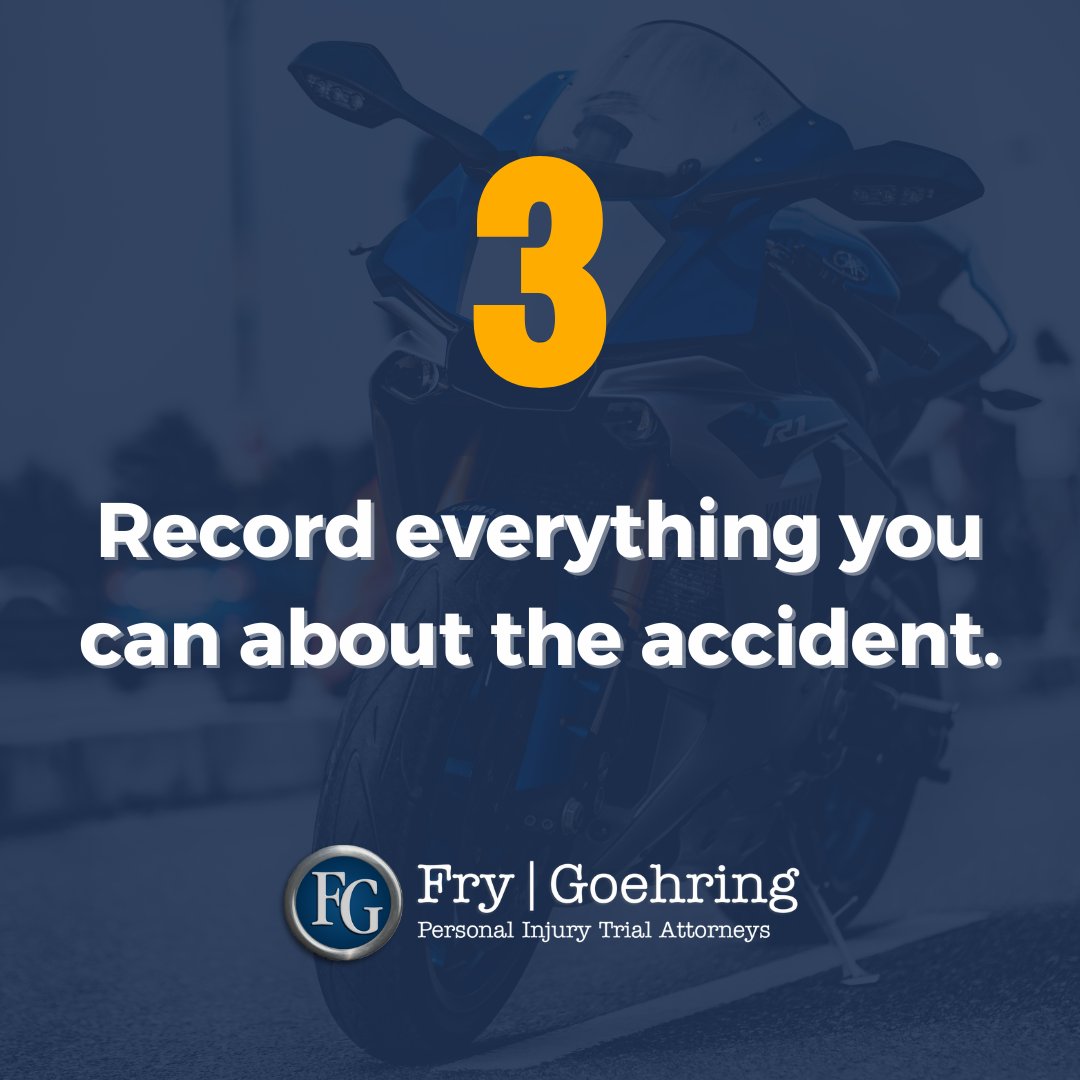 Motorcycle accidents may be inevitable, but it is still essential to know what to do in cases of an emergency. Below are some useful motorcycle accident tips.
#FryGoehring #YourGeorgiaAttorneys #PersonalInjuryAttorneys