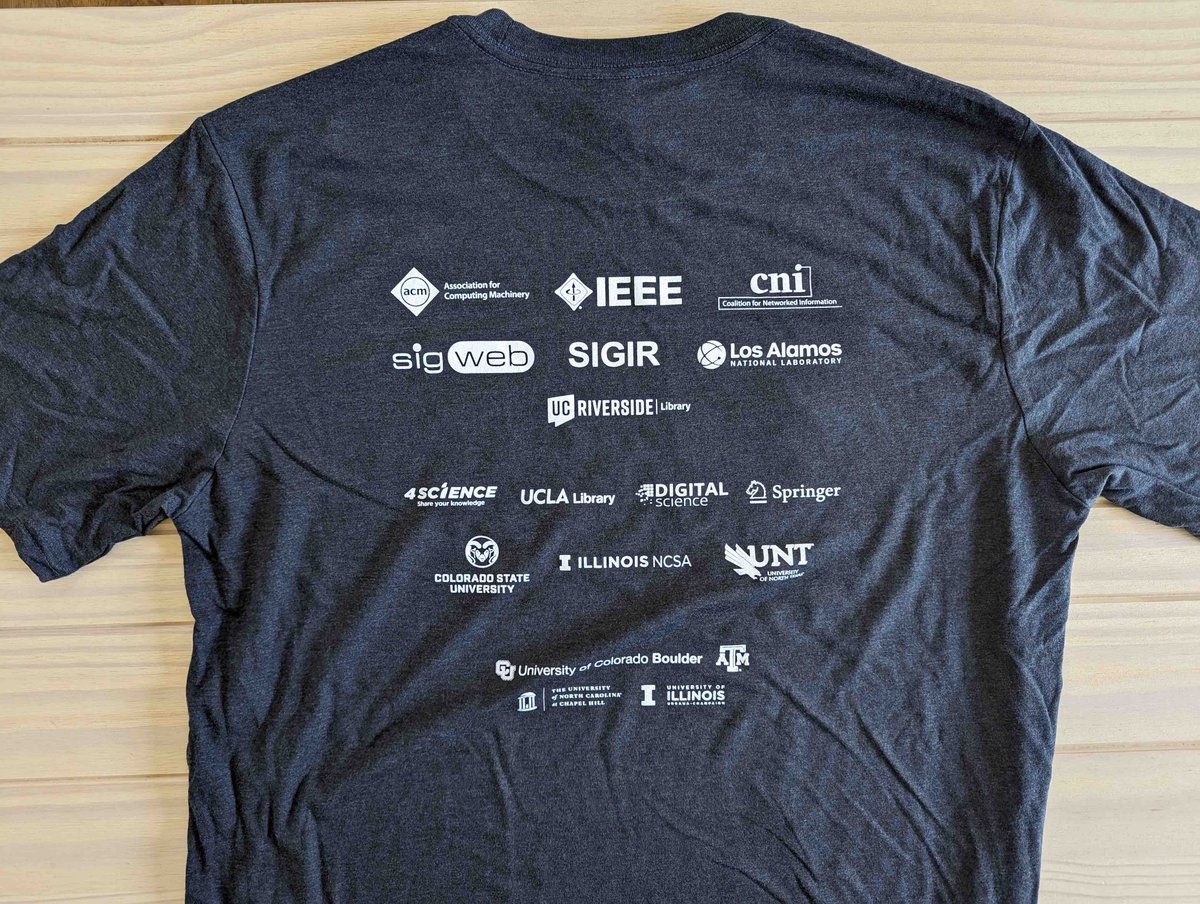 We are getting excited for #JCDL2023 next week in beautiful Santa Fe, New Mexico! Rumor has it there might even be t-shirts....

#RethinkingDigitalRecords