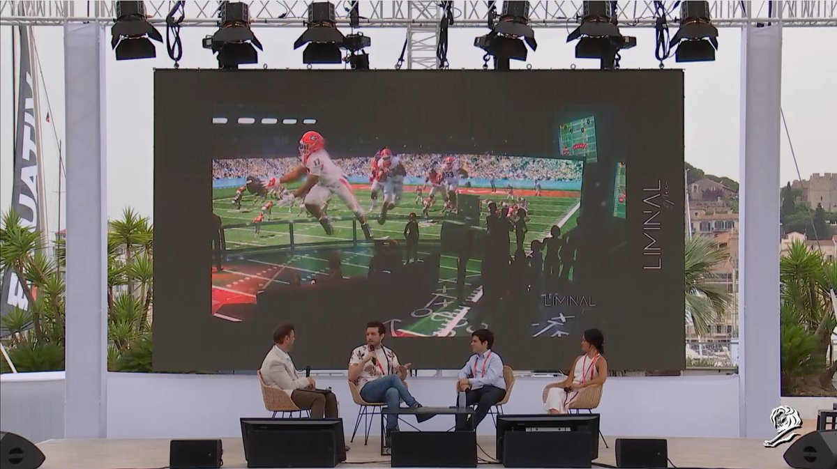 liminal_space__'s tweet photo. FLASHBACK: This time last year our COO and Co-Founder, Ryan Pardeiro, spoke at Cannes Lions with our friends at Rodeo FX, Fever, and Paramount+. The discussion was focused on the future of LBE experiences and the unique opportunities LIMINAL's tech opens up to brands and creators https://t.co/0vtYy1XmPB