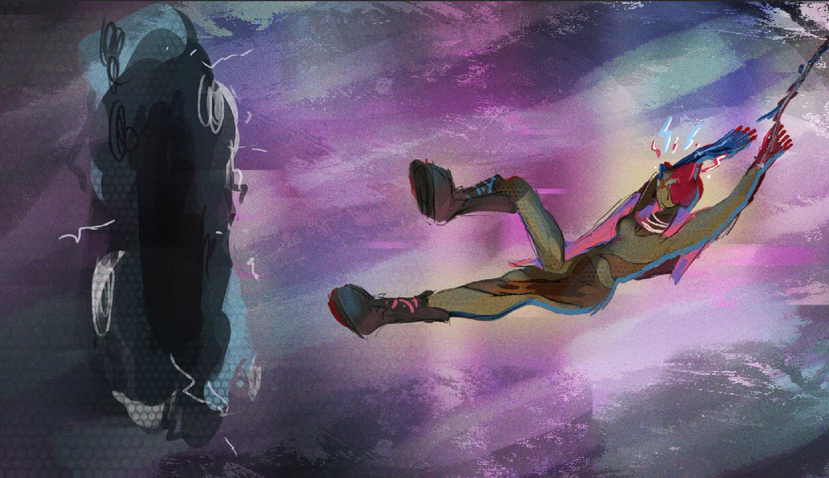 Sauwceyy's tweet photo. Because i liked the film across the spiderverse so much i created a spidersona! 
#spidersona #AcrossTheSpiderVerse    #digitalart https://t.co/cDSEifSG2b