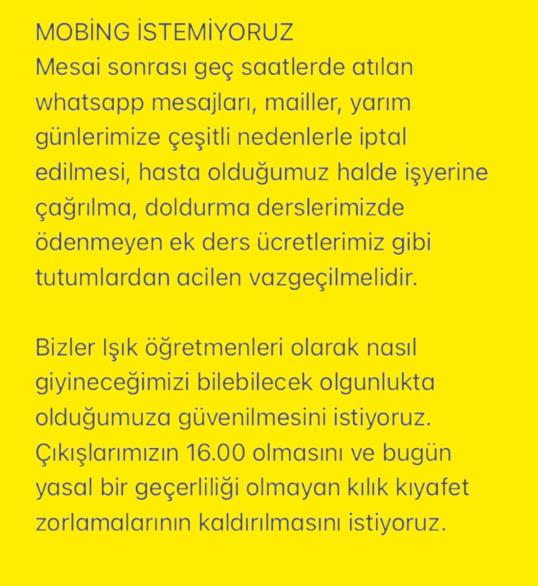isik_ogretmenlr's tweet photo. Haklarımızı istiyoruz! 
Maaşımızı bilmeden sözleşme imzalamak istemiyoruz! 
@ozelokulveliler  
@OzelVelileri 
@MilliEgitimBak 
@ogretmenlersyfs 
@ogretmensendika 
@akpartiistanbul @istanbulilmem  
@MhpTbmmGrubu @Haberturk  @halktvcomtr @ahaber @ogretmensendika https://t.co/CAAsPrzlWu