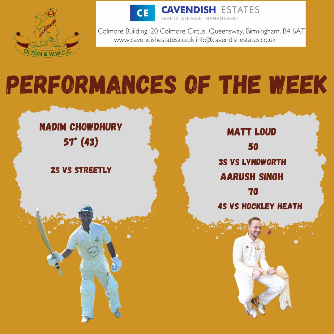 oltonwwcricket's tweet image. Performances of the week 💪💪💪

#owwcc #performanceoftheweek #wccl #cricket