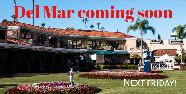 PointsBetRacing's tweet photo. Coming soon! Wager at https://t.co/m09nk0onmJ on DEL MAR!  Opens July 21st https://t.co/XK2BN6edop