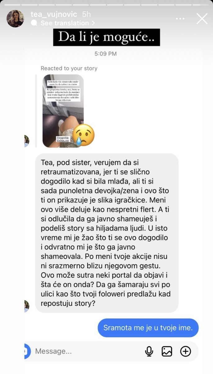 Mishomor's tweet photo. Prvo, svaka čast ovoj devojci što je snimila i postovala, a drugo, kao odgovor na drugu sliku - da, apsolutno treba da ga šamaraju na ulici, jer spodobe poput njega računaju da će se devojka zalediti i uplašiti i da će biti nikom ništa. https://t.co/x93LaKNODz