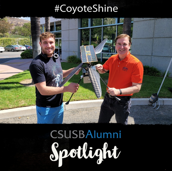 csusbcns's tweet photo. Our success is measured by the success of our alumni! Case in point: Marc Lussier (BS, Physics, '15) is currently a Senior Guidance, Navigation & Control Engineer for @flightwaveaero, a drone, sensors & software manufacturer. #CSUSBPhysics #CSUSBNaturalSciences @CSUSBAlumni https://t.co/GccF9NBpIl