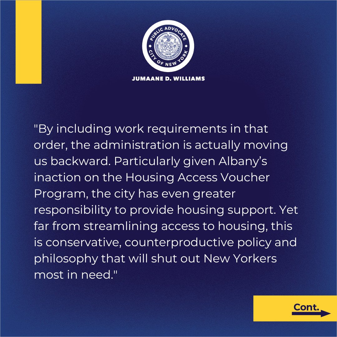 Office of the Public Advocate Jumaane D. Williams on Twitter ""By