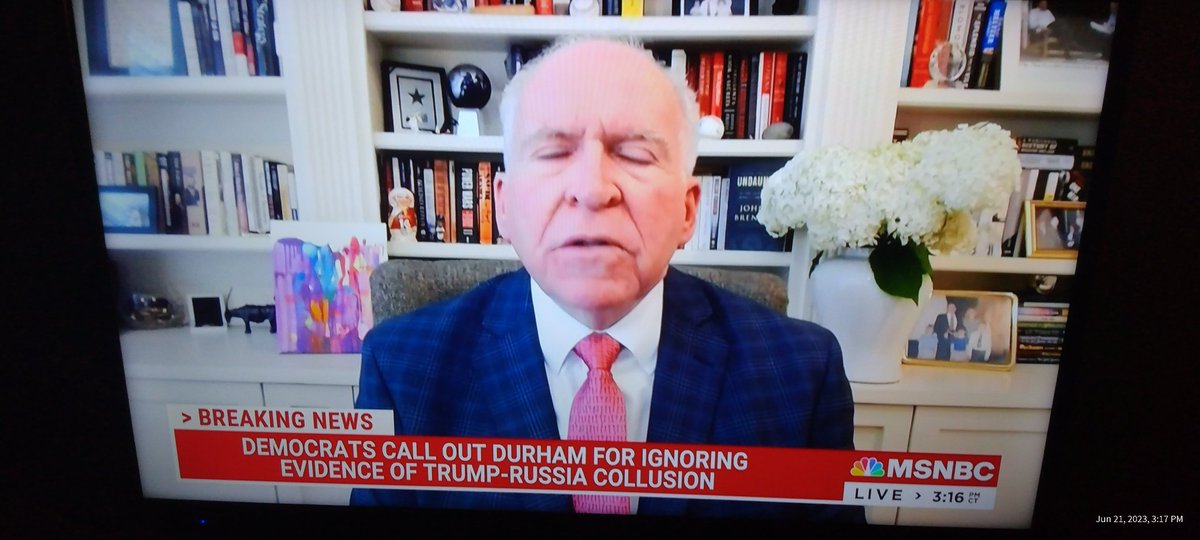 BrettDoyleMCS's tweet photo. .@JohnBrennan now knows that #DurhamHearing is shining a light on #DemocratsLie and a reckoning is coming. #Johnbrennan #Schiff #CIACORRUPTION
https://t.co/bIIkO4I1k2 https://t.co/HkT3Z7Kat2