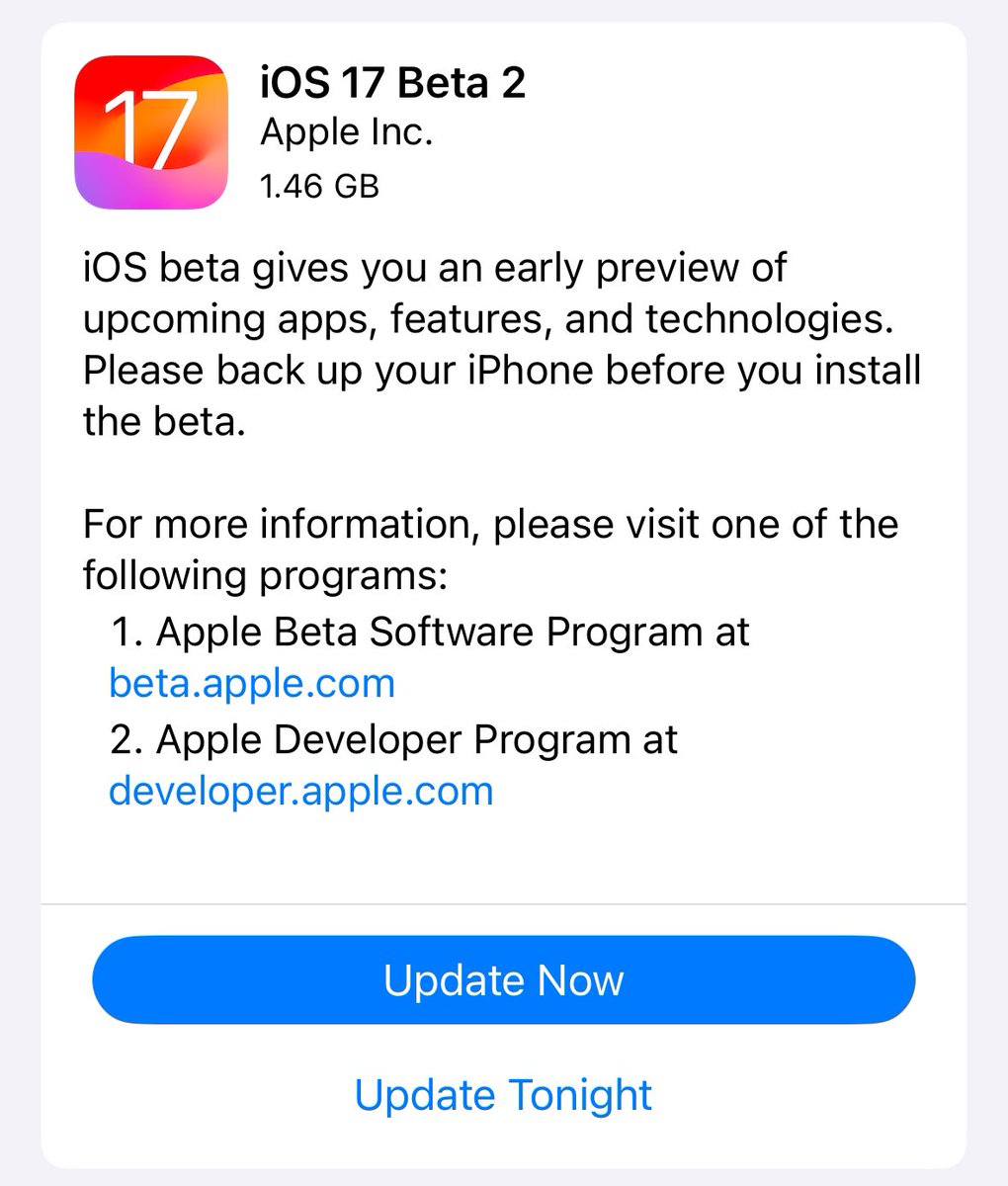 iOS 17 beta 2 is now available!