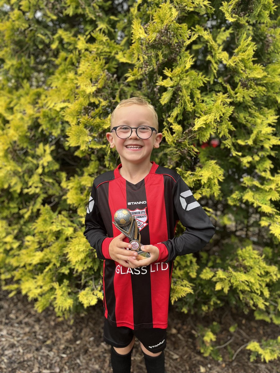 Mark2Graham's tweet photo. Football awards presentation tonight for a very happy boy. Extremely proud of his achievement. @ChrystonPrimary https://t.co/VPVa3B81FL