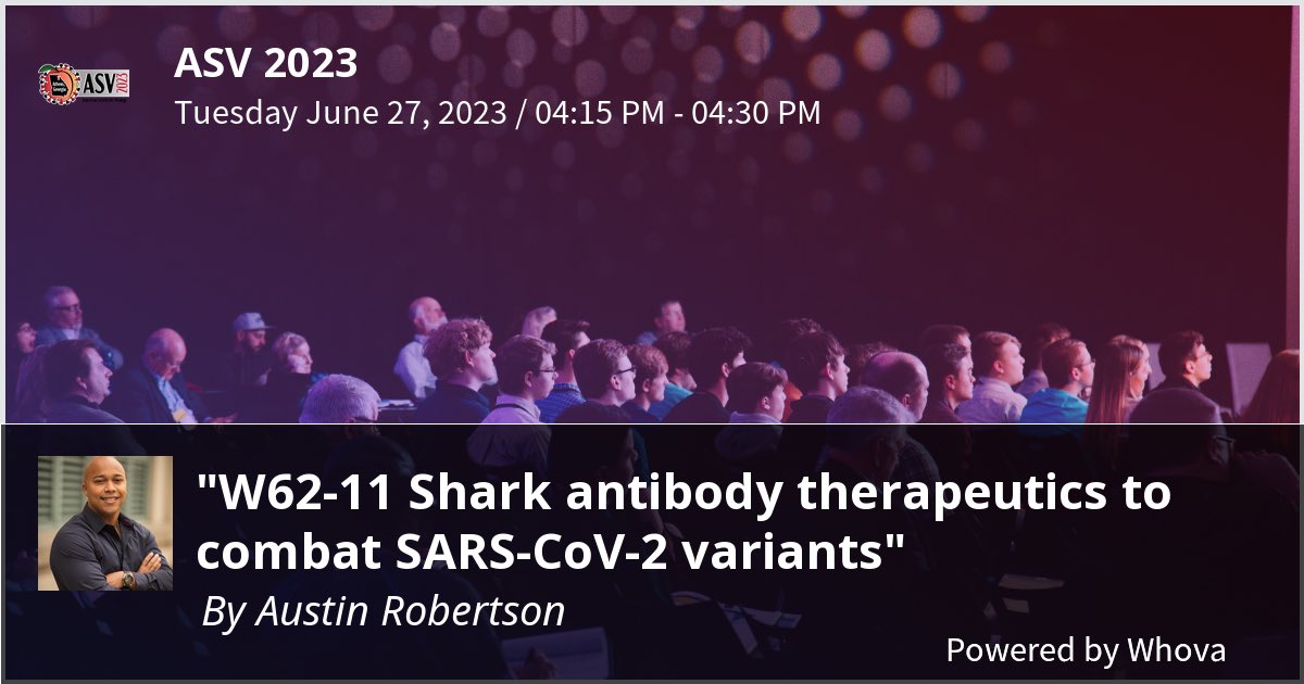 I am speaking at ASV 2023. Please check out my talk if you're attending the event!  - via #Whova event app