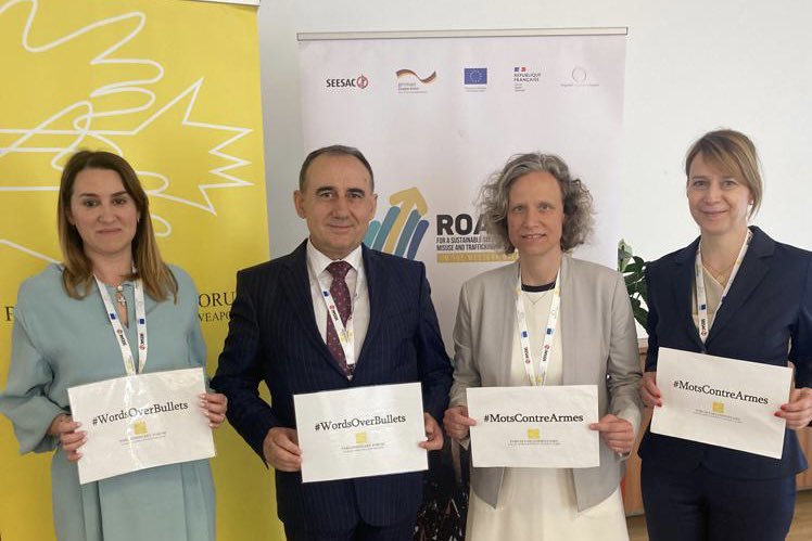 A productive first day at the Regional High Level Meeting on #Roadmap #WesternBalkans - Many thanks to Parliamentarians, SALW Commissions and others participating actively & to partners: Parliament of #Albania @UNDP_SEESAC @rccint #SaferRegion #UNPoA #GenderEquality