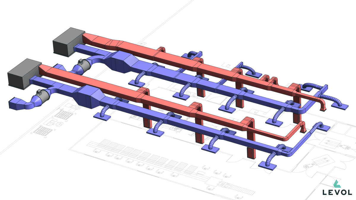levolmep's tweet photo. Sistema #HVAC para cuarto limpio: diseñado para generar una presión positiva, manteniendo la higiene y calidad de aire en niveles óptimos.
#IngenieríaDePrecisión #CuartoLimpio #PresiónPositiva #bim #revit #mep https://t.co/13P8ApRBXA