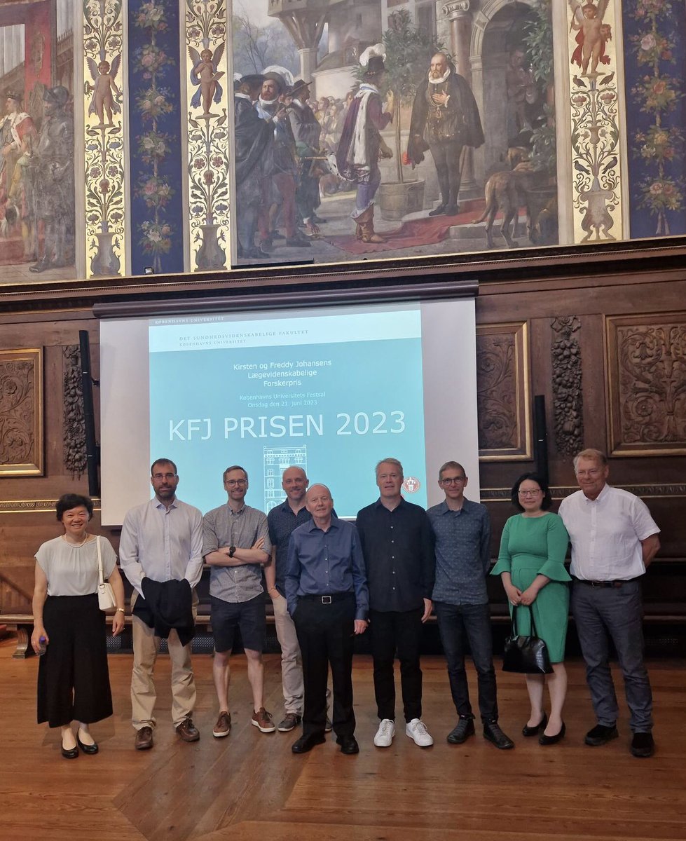 Very privileged to be part of the Kirsten&amp;Freddy Johansens prize ceremony today! Heart-felt thanks to the KFJ foundation, the colleagues who have been working or collaborating with us since we moved to Denmark, and the CCS/ICMM colleagues who were at the ceremony today! 🌹😂