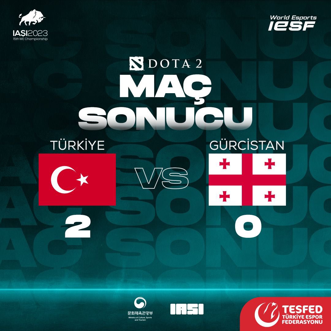 2’de 2!👏

Dota 2 Milli Takımımız, Gürcistan’ı 2-0 mağlup etti ve yarı finale yükseldi!🇹🇷

Milli Takımımız Avrupa Elemeleri yarı finalinde Ukrayna ile karşılaşacak.