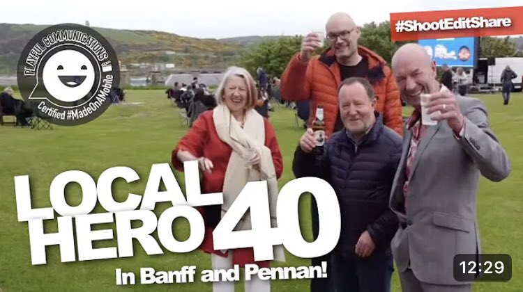 jon_melville's tweet photo. Here’s a 40th anniversary treat for Local Hero fans - @OnTheSuperFly came up to Pennan last month to film the celebrations with @JohnnieWatson23, @tamdeanburn, Jimmy Yuill and Sandra Voe, while I chip in a few comments from a 2022 trip… have a watch! 

https://t.co/zolbDoMFYp https://t.co/04Ekp5r0D0