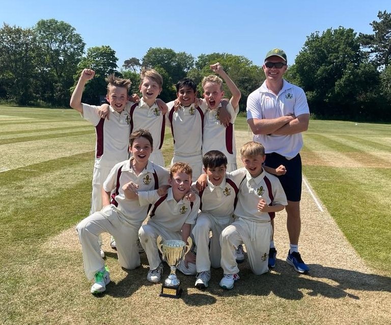 A huge CONGRATULATIONS to our  U11A boys' team, who last week followed up an exciting Wednesday semi-final win with a very close Thursday final win! They are therefore HERTFORDSHIRE U11 COUNTY CUP CHAMPIONS 2023!! #TeamBeechwood #welovecricket