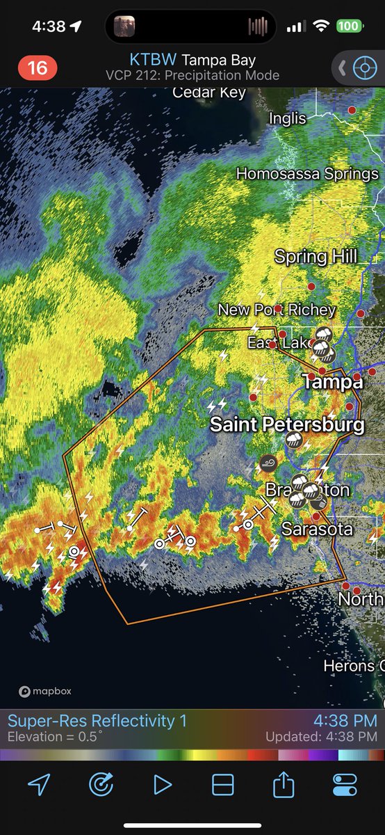 Heavy storms continue over Tampa Bay