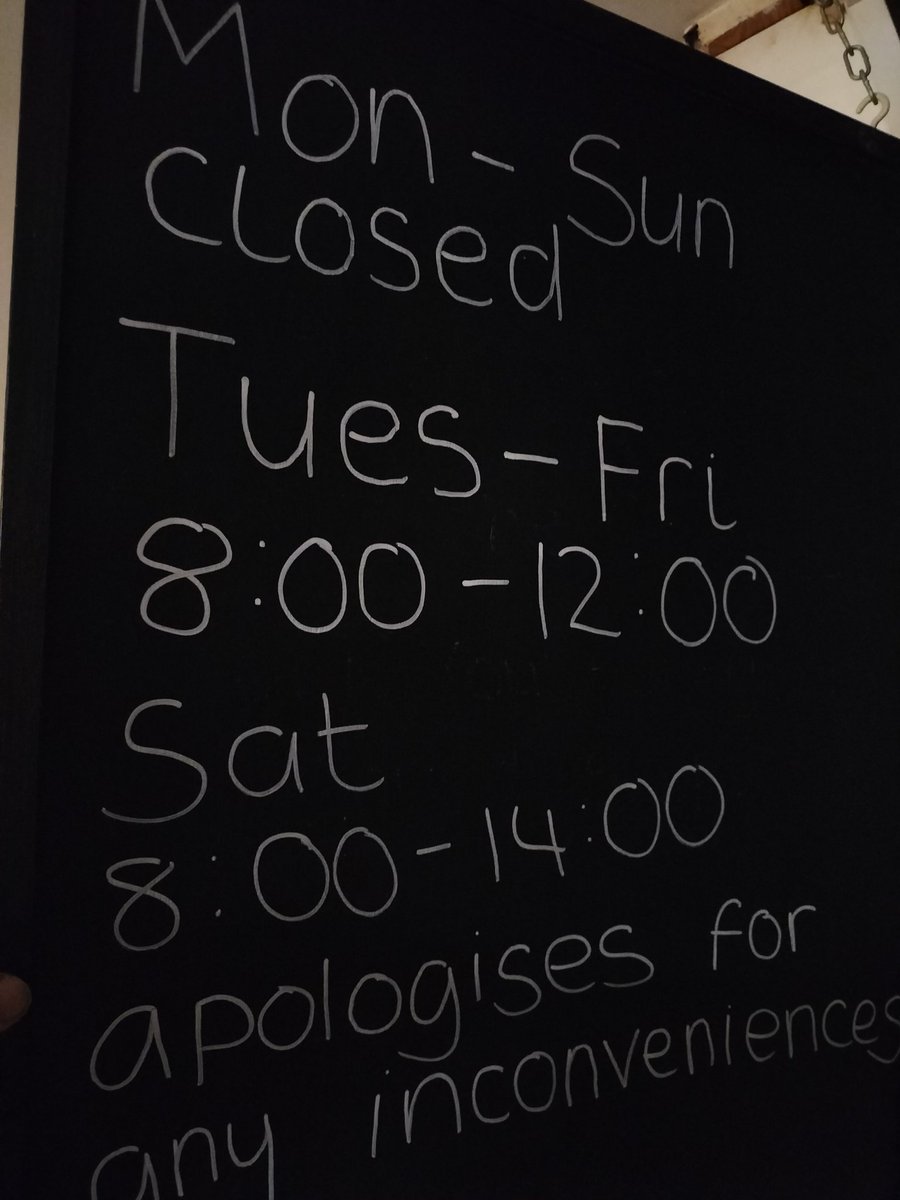 New opening hours in effect. Thanks for your continued support, it means a lot.
#warmley #shoplocal #supportsmallbuisness #bakery