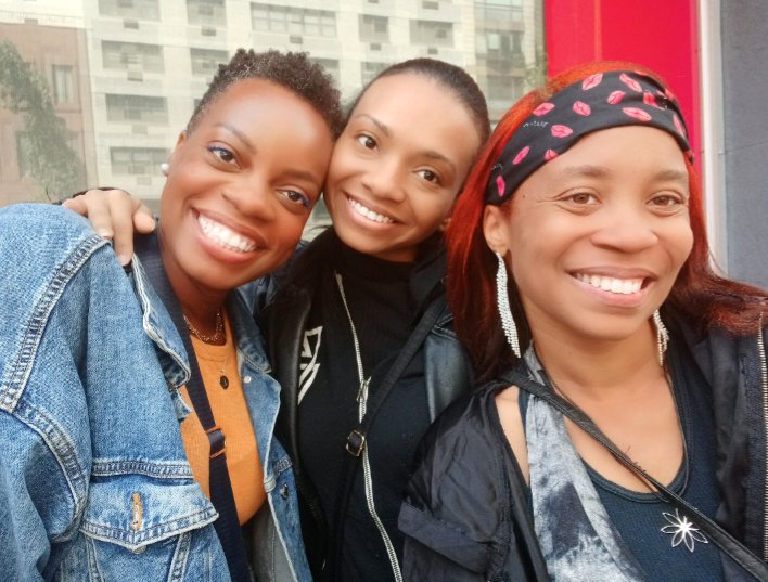 WWTalkPod's tweet photo. The Thursday Crew
WWT's Hosts & Baddies ๐ค๐๐ฅ
@AishaWatches @ShaySawyer_
& @InKatW3Trust
A summer solstice brunch in NYC!
#wwtalkpod #WrestlingTwitter #WrestlingCommunity #BlackGirlMagic https://t.co/DMmXY8CH5s