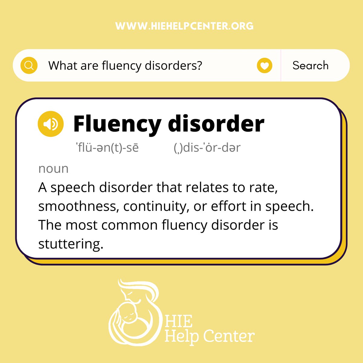 HIEHelpCenter's tweet image. Speech delays and language disorders are common in kids with HIE. Fluency disorders, such as stuttering, can be improved through working with a speech-language pathologist (SLP).

hiehelpcenter.org/medical/associ…

#fluencydisorder #speechdelay #speechlanguagetherapy