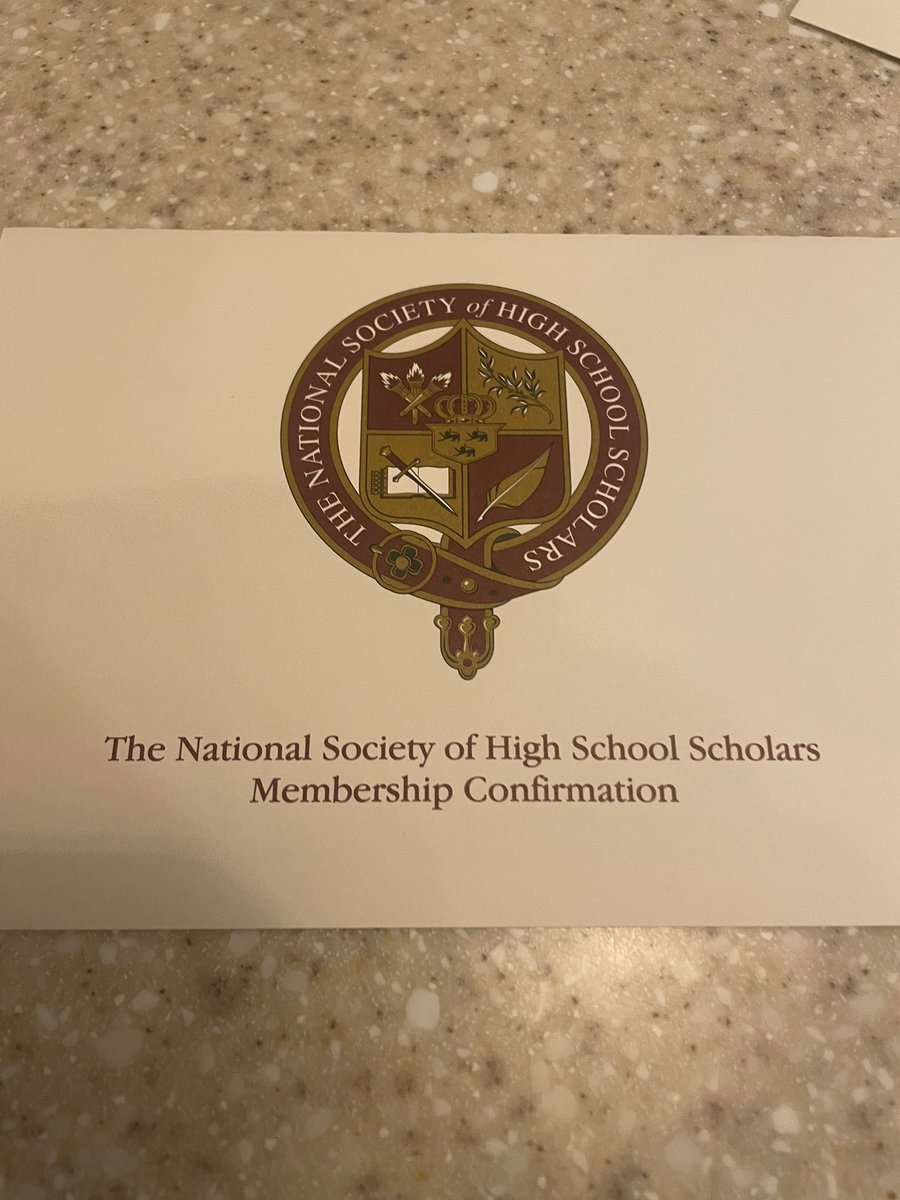 OfficialCesarJr's tweet image. Honored to be invited to the National Society of High School Scholars #AGTG #Scholar 📚