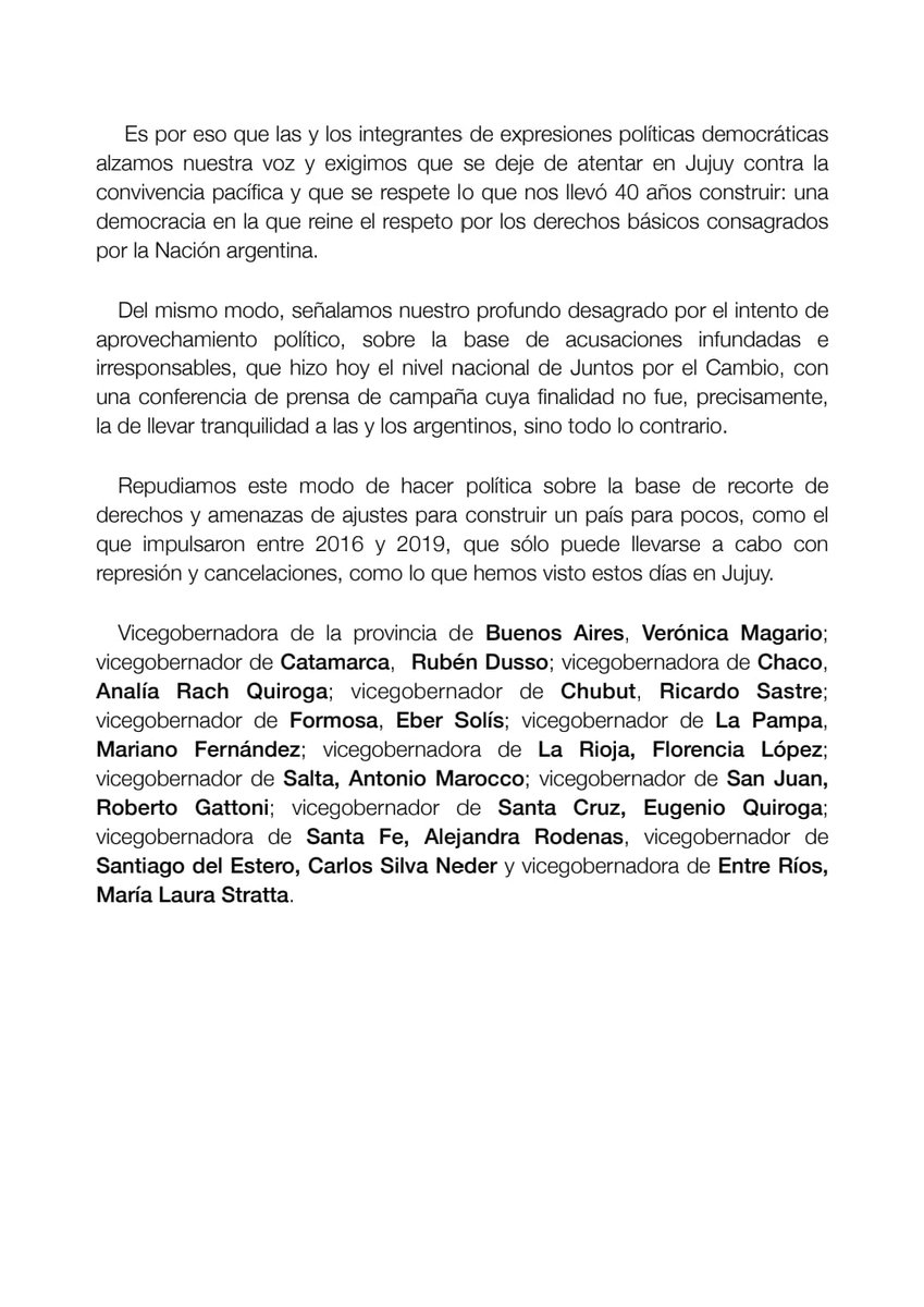 FOVIRA_Arg's tweet photo. 📌Comunicado de Vicegobernadoras y Vicegobernadores de la República Argentina

Artículo completo: https://t.co/zXxvOKiz46 https://t.co/EMTZBwfqUz