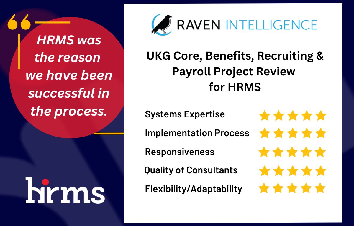 Ascend_PS's tweet image. 𝗪𝗲'𝗿𝗲 𝘆𝗼𝘂𝗿 𝗟𝗮𝘂𝗻𝗰𝗵 𝗮𝗱𝘃𝗮𝗻𝘁𝗮𝗴𝗲.
Have a @UKGInc #implementationpartner who can help your team be ready and focused on a #successful #UKGlaunch! Read more @HRMS1 reviews compiled and verified by @ravenintell ➡️lnkd.in/eNcCY6S
#ExclusivelyUKG #WeAreHRMS