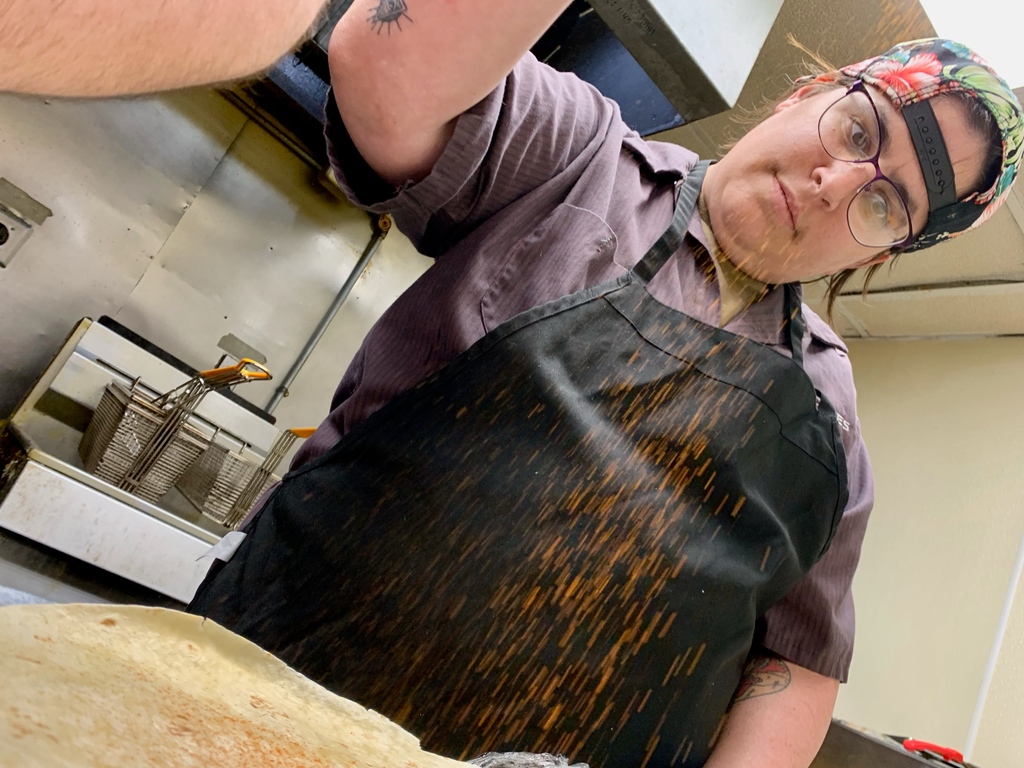 #MeetTheOwner: Mysti Dawn Burris 👋 Co-owner of <a href="/crunchwerks/">Crunchwerks</a> -- she cooked a taco feast for our #YelpEliteSquad this month! 🌮 
⁠
#LGBTQowned #Pridemonth #Crunchwerks #YelpCbus