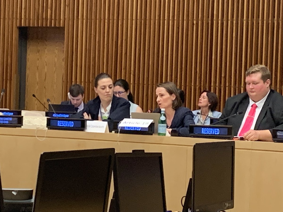 “The most important part of the study is evidence, evidence, evidence. This will be a great tool for our work going forward. Thank you for stepping up continuously for civil society.” - @AnnaOosterlinck of @article19org #DefendCivicSpace