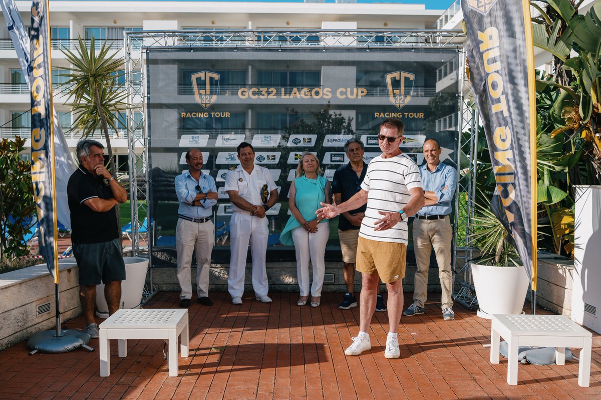 GC32RacingTour's tweet photo. The Opening Ceremony for the GC32 Lagos Cup 🥂
📸 To Mané
#GC32RacingTour #GC32 #GC32class #Lagos #GC32LagosCup #Portugal https://t.co/h04dqvSB9w
